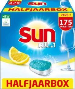 SUN® Sun All-In-1 Citroen Vaatwastabletten - 7 X 24 Tabletten - Voordeelverpakking -HG Sales 1006x1200 4