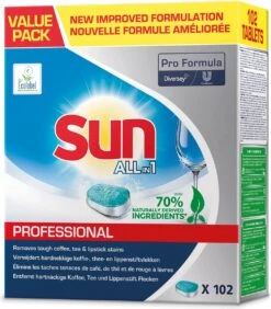 SUN® Sun All-in-1 - Vaatwastabletten - 102 Tabletten - Voordeelverpakking