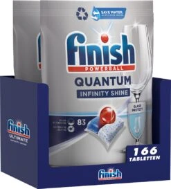 Finish Quantum Infinity Shine Vaatwastabletten - 166 Capsules