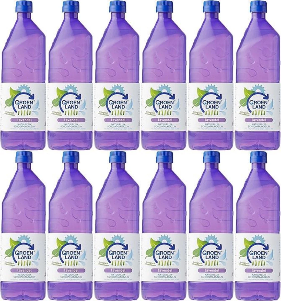 Schoonmaakazijn Groenland Lavendel 1 Liter - Doos A 12 Fles A 1 Liter 1 Schoonmaakazijn Groenland Lavendel 1 Liter - Doos A 12 Fles A 1 Liter