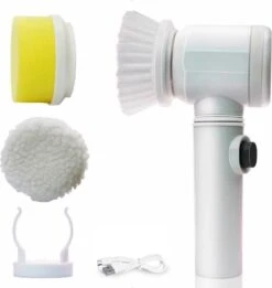 B-care Magic Brush - Elektrische Multifunctionele Schoonmaakborstel - 7 Opzetstukken - Wasborstel - Poetsmachine - Schrobborstel - Handborstel - Werkborstel - Schrobber - Boorborstel - Reinigingsborstel