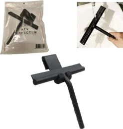 ATV PERFECTUM Douchewisser Zwart Met Ophangsysteem - Raamwisser- Trekker Douche - Silicone - 21cm X 16cm - Badkamer Accessoires - Douchewisser -HG Sales 1139x1200 6