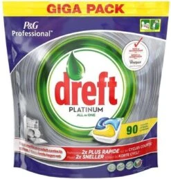 Dreft Platinum - All In One Lemon - 3 X 90 (270) Stuks - Vaatwastabletten - Voordeelverpakking -HG Sales 1145x1200