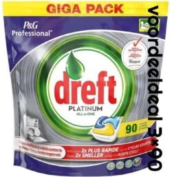 Dreft Platinum - All In One Lemon Voordeeldeal 270 Vaatwastabletten / Jaardoos / Megadeal / Voordeeldoos -HG Sales 1147x1200 4