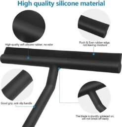 BOTC Douchewisser - Raamwisser - Silicone - 21cm X 16cm - Badkamer Accessoires -Zwart 14 BOTC Douchewisser - Raamwisser - Silicone - 21cm X 16cm - Badkamer Accessoires -Zwart -HG Sales 1147x1200 5