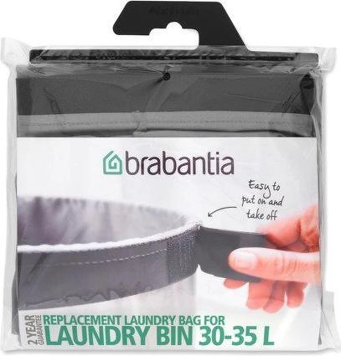 Brabantia Waszak Voor Wasmand - 30/35 L - Grijs 4 Brabantia Waszak Voor Wasmand - 30/35 L - Grijs - Afbeelding 4