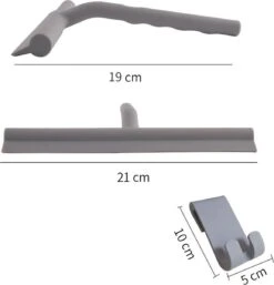 ATV PERFECTUM Douchewisser Wit Met Ophangsysteem - Raamwisser- Trekker Douche - Silicone - 21cm X 16cm - Badkamer Accessoires - Douchewisser -HG Sales 1155x1200 6