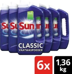 SUN® Sun Classic Normaal Vaatwaspoeder - 6 X 80 Wasbeurten - Voordeelverpakking 10 SUN® Sun Classic Normaal Vaatwaspoeder - 6 X 80 Wasbeurten - Voordeelverpakking -HG Sales 1169x1200 2