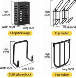 Doogo® Afdruiprek Met Lekbak 2 Laags – Inklapbaar - Muur Hangen Mogelijke - Afwasrek – Met 2 Lekbakken – Extra Accessories Voor Servies En Snijplanken - RVS -HG Sales 1180x1200 6