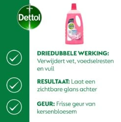 Dettol - Power & Fresh - Allesreiniger - Kersenbloesem - 8 X 1 Liter 12 Dettol - Power & Fresh - Allesreiniger - Kersenbloesem - 8 X 1 Liter -HG Sales 1189x1200 6