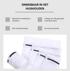 Merkloos Waszakken | Set Van 5 Waszakjes Met Rits - Waszak - Wasnet - Kledingzakjes - BH Was Zakjes - Laundry Bag Set Voor Ondergoed - Kleding - Delicaat Wasgoed - Wasmachine Zakjes - Wasgoed -HG Sales 1192x1200 3
