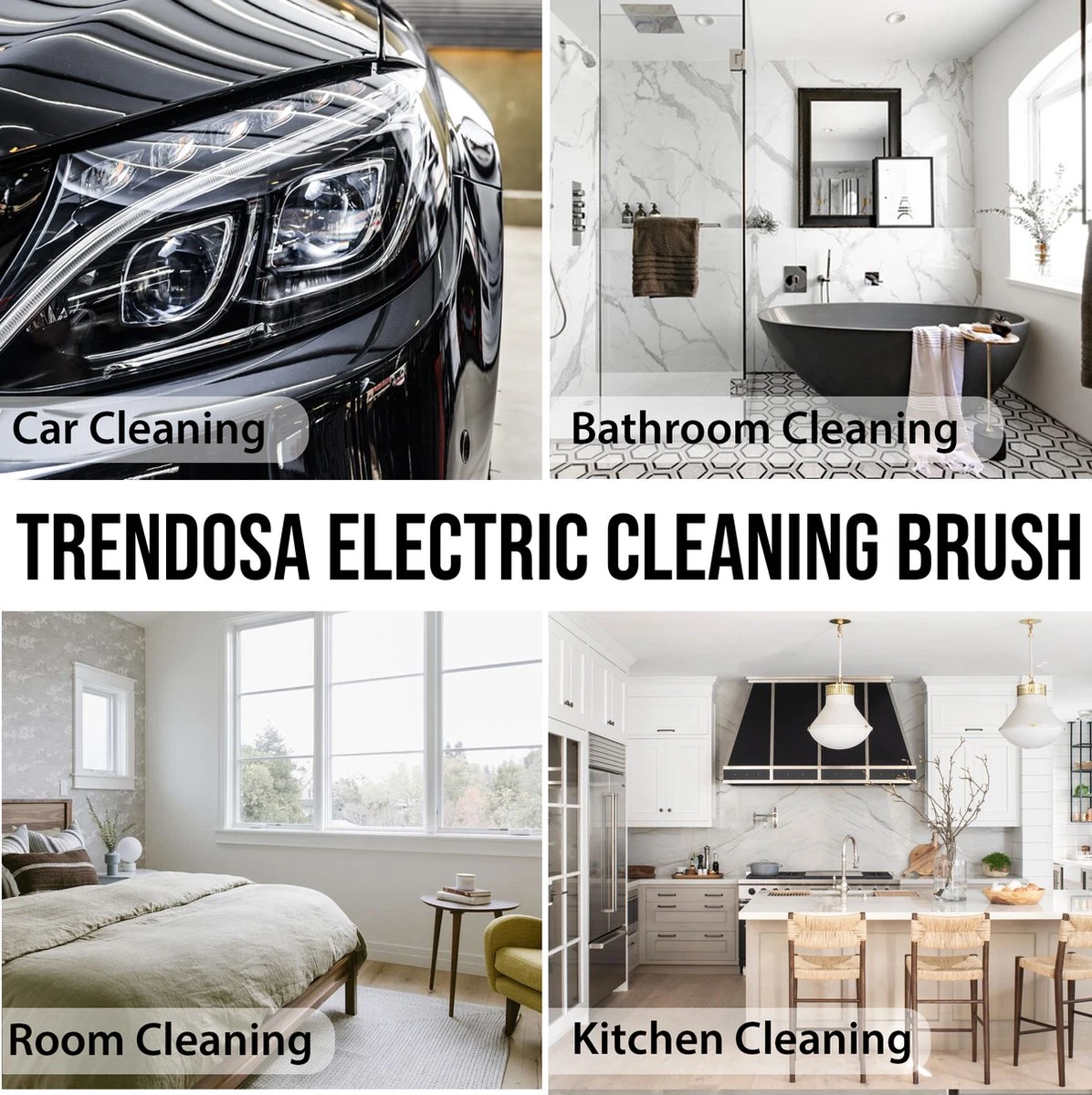Trendosa Elektrische Schoonmaakborstel - Elektrische Schrobborstel - Poetsmachine - Handborstel - Scrubber- De Badkamer/Keuken/Auto- Roze 7 Trendosa Elektrische Schoonmaakborstel - Elektrische Schrobborstel - Poetsmachine - Handborstel - Scrubber- De Badkamer/Keuken/Auto- Roze - Afbeelding 7
