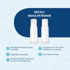 NoCalc Navulpatronen - 2 Stuks - Gebruik I.c.m. Electronic Sensor - Waterontharder - Waterontkalker -HG Sales 1196x1200 2