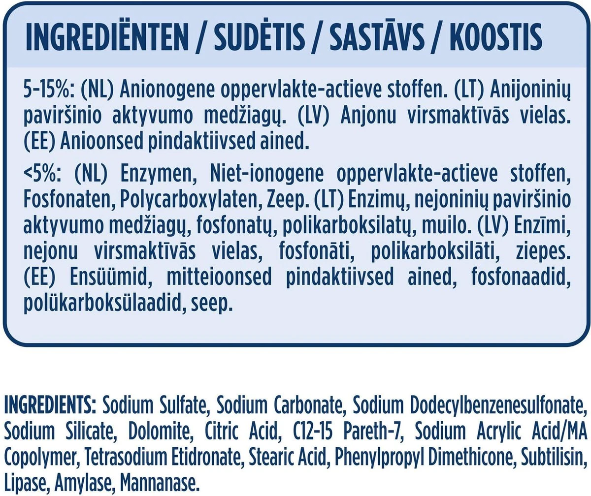 Neutral Kleur Waspoeder - 45 Wasbeurten 5 Neutral Kleur Waspoeder - 45 Wasbeurten - Afbeelding 5