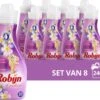Robijn Creations Paarse Orchidee & Bosbessen Wasverzachter - 8 X 30 Wasbeurten - Voordeelverpakking