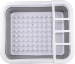 Merkloos Afdruiprek Voor Afwas - Afwasrek - Opvouwbaar - Inklapbaar - Compact - Vaatwasrek Met Bestekrekje -HG Sales 1200x1024