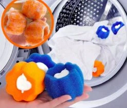 Merkloos Wasbol - Kat - Haarverwijderaar Voor Huisdieren - Haarverwijderaar - Wasbollen Voor Wasmachine - Wasbollen - 6 Stuks - Drogerballen. -HG Sales 1200x1027