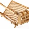 Merkloos Decopatent® Afdruiprek Voor Afwas - Bamboe - Hout - Inklapbaar Afdruiprek - Afwasrekje Inclusief Bestekhouder - Afwas Druiprek