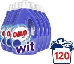 Omo Wit Vloeibaar Wasmiddel - 6 X 20 Wasbeurten - Voordeelverpakking -HG Sales 1200x1041 1