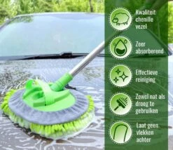 Merkloos Professionele Telescopische Wasborstel + Tonova Pen - Auto Schoonmaakborstel - Anti Slip - Auto, Caravan & Camper - Uitschuifbaar - Groen -HG Sales 1200x1042 1