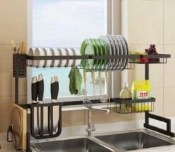 Sens Design Afwasrek Zwart - Afdruiprek - 82,5 Cm - RVS -HG Sales 1200x1042