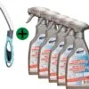 Krachtige Schimmelreiniger | Schimmel Verwijderaar | Geschikt Voor Tegel-, Siliconenvoegen, Stucwerk & Badkamer | 5x 500 Ml | Tijdelijk Met Gratis Voegenborstel