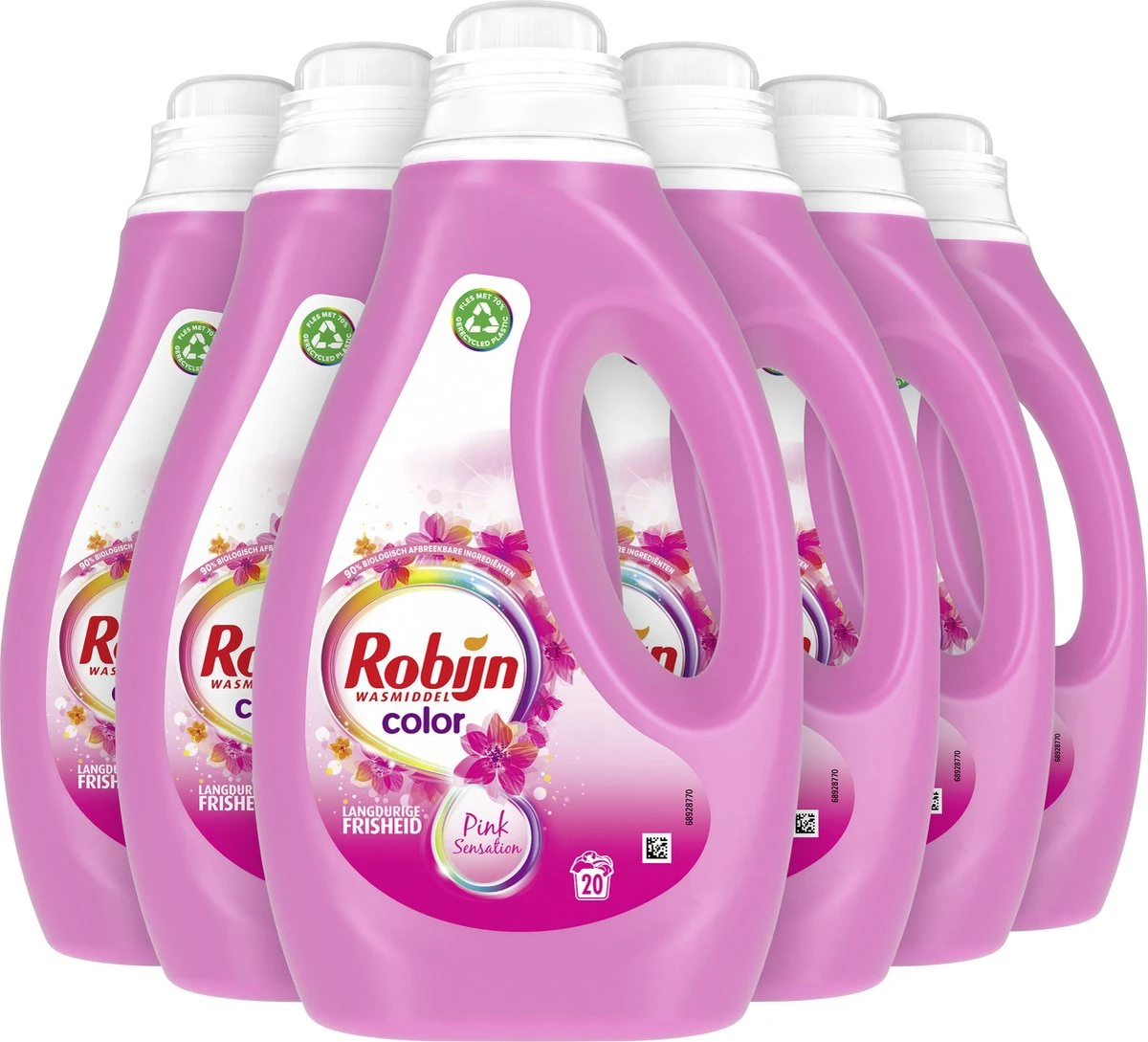 Robijn Color Pink Sensation Vloeibaar Wasmiddel - 6 X 20 Wasbeurten - Voordeelverpakking 2 Robijn Color Pink Sensation Vloeibaar Wasmiddel - 6 X 20 Wasbeurten - Voordeelverpakking - Afbeelding 2