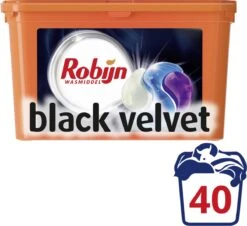 Robijn Black Velvet 3 In 1 Wascapsules - 40 Wasbeurten - Kwartaalbox -HG Sales 1200x1098