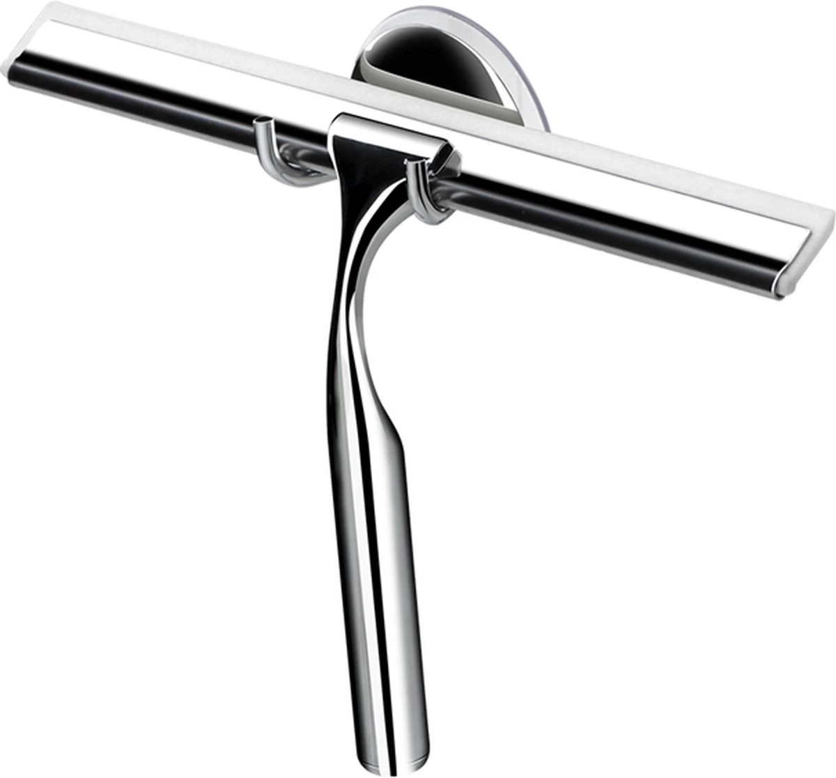 Mdxl® Raamwisser - Raamtrekker - Inclusief Ophanghaak Met Zuignap - Rvs - Douchewisser- Douche Trekker 1 Mdxl® Raamwisser - Raamtrekker - Inclusief Ophanghaak Met Zuignap - Rvs - Douchewisser- Douche Trekker