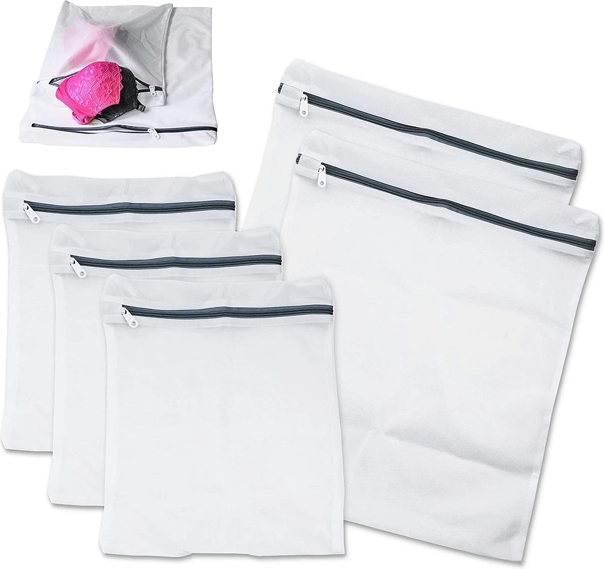 3BMT Waszakken Voor Wasgoed - Lingerie Waszak Set Van 3 Stuks - S / L / XL 4 3BMT Waszakken Voor Wasgoed - Lingerie Waszak Set Van 3 Stuks - S / L / XL - Afbeelding 4