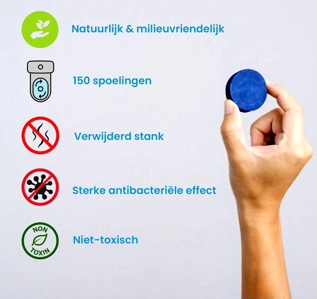 Needum Toiletblokjes Voor Inbouwreservoirs - WC Blokjes - Toiletblokken In Een Voordeelverpakking - 12 Stuks 4 Needum Toiletblokjes Voor Inbouwreservoirs - WC Blokjes - Toiletblokken In Een Voordeelverpakking - 12 Stuks - Afbeelding 4