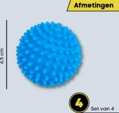 Merkloos 4x Wasdrogerballen - Drogerballen - Wasdroger Droogballen – Wasbol – Was Bal - Wasballen – Wasdroger - Ballen -HG Sales 1200x1138 1