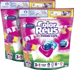 Color Reus Power Caps Wascapsules – Wasmiddel Capsules – Voordeelverpakking – 2x40 Wasbeurten 10 Color Reus Power Caps Wascapsules – Wasmiddel Capsules – Voordeelverpakking – 2x40 Wasbeurten -HG Sales 1200x1138