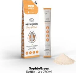 SophieGreen Eco-Refill Pakket; Allesreiniger Blue Rebel En Orange Patchouli, +Keukenreiniger + Badkamerreiniger (4x2 Navulling= 8 X750ml) -HG Sales 1200x1142 13