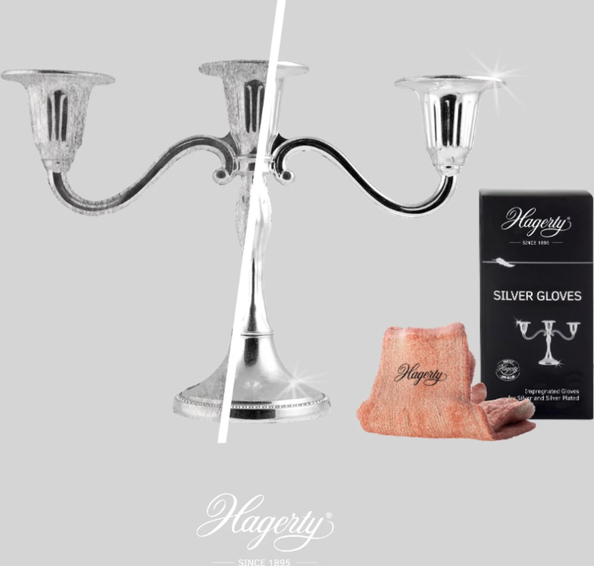 Hagerty Silver Gloves - Geïmpregneerde Handschoenen Voor Het Reinigen Van Zilver En Verzilverde Items 5 Hagerty Silver Gloves - Geïmpregneerde Handschoenen Voor Het Reinigen Van Zilver En Verzilverde Items - Afbeelding 5
