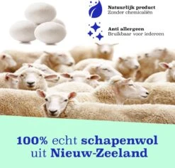 Alternative view of Casa Calma Drogerballen (6 Stuks) - Inclusief Opbergzakje - 100% Natuurlijk Schapenwol - Droger Ballen - Zero Waste Wasverzachter Bollen - Energiebesparend Drogen Met Droogbollen - Dryer Balls - Diervriendelijk & Milieuvriendelijk - Energie Besparen