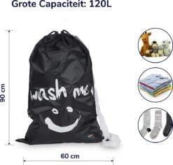 Wonair - Waszak Groot - 60x90cm - Zwart - Met Trekkoord En Draagband -HG Sales 1200x1147 2