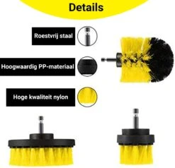 Merkloos 4-delige Borstelset Voor Boormachine - Inclusief Verlengstuk - Opzetborstels - Schrobborstel - Schuurborstel - Schoonmaakborstel - Tapijtreiniger - Brush - Geel - Gratis Verzending 15 Merkloos 4-delige Borstelset Voor Boormachine - Inclusief Verlengstuk - Opzetborstels - Schrobborstel - Schuurborstel - Schoonmaakborstel - Tapijtreiniger - Brush - Geel - Gratis Verzending -HG Sales 1200x1156 13
