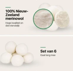 Tenify 6 XL Drogerballen + Extra Lavendel Olie - Wasbollen - Duurzaam - Schaapswol - Wasverzachter - Wasdrogerballen - Herbruikbare Droogballen - Energie Besparen 13 Tenify 6 XL Drogerballen + Extra Lavendel Olie - Wasbollen - Duurzaam - Schaapswol - Wasverzachter - Wasdrogerballen - Herbruikbare Droogballen - Energie Besparen -HG Sales 1200x1169