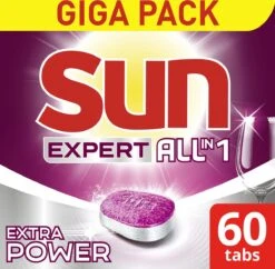 SUN® Sun Expert All-in 1 Vaatwastabletten - 60 Tabletten - Voordeelverpakking -HG Sales 1200x1174 3