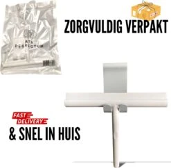 ATV PERFECTUM Douchewisser Wit Met Ophangsysteem - Raamwisser- Trekker Douche - Silicone - 21cm X 16cm - Badkamer Accessoires - Douchewisser -HG Sales 1200x1175 9