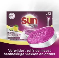 SUN® Sun All-In-1 Extra Power Lemon Vaatwastabletten - 6 X 23 Tabletten - Voordeelverpakking -HG Sales 1200x1176 4