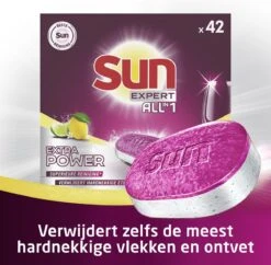 SUN® Sun Expert All-in 1 Extra Power Citroen Vaatwastabletten -HG Sales 1200x1177 7