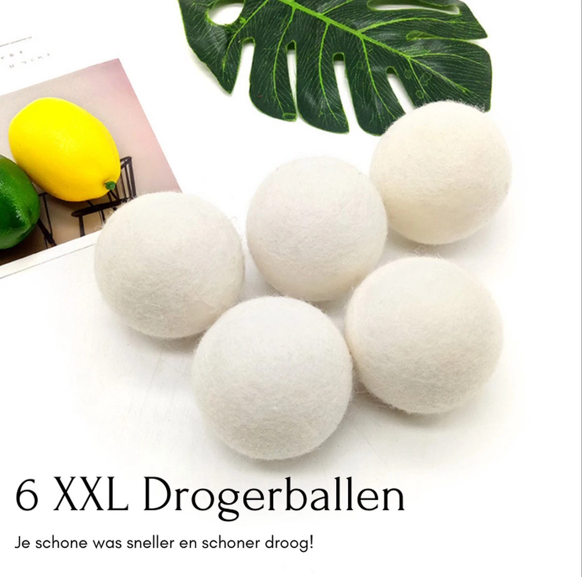 Geniet Van Gemak® | Herbruikbare Wollen Drogerballen | Wasbollen | Schaapswol | Duurzame En Energiebesparende Wasballen | 6 XL Drogerballen 5 Geniet Van Gemak® | Herbruikbare Wollen Drogerballen | Wasbollen | Schaapswol | Duurzame En Energiebesparende Wasballen | 6 XL Drogerballen - Afbeelding 5