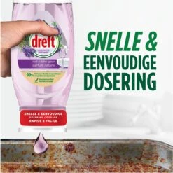 Dreft Natuurlijke Geur - Afwasmiddel - Lavendel & Rozemarijn - Ondersteboven Fles - Voordeelverpakking 8 X 370 Ml -HG Sales 1200x1198 51