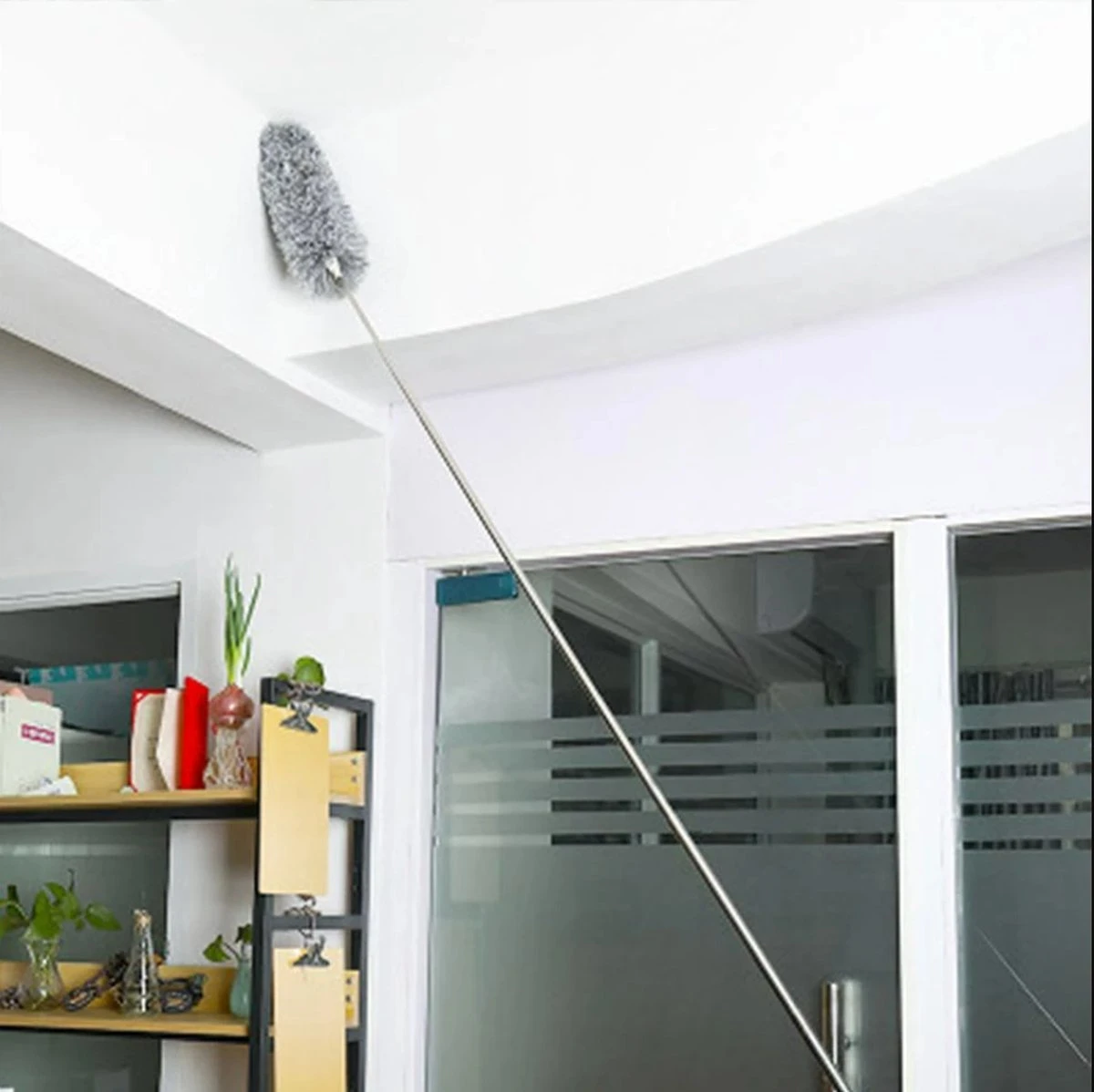 Eleganca Telescopische Plumeau Met Telescoopsteel Met 2 Koppen - 84 Tot 250 Cm - Uitschuifbaar - Ragebol - Stoffer - Lichtgewicht 1 Eleganca Telescopische Plumeau Met Telescoopsteel Met 2 Koppen - 84 Tot 250 Cm - Uitschuifbaar - Ragebol - Stoffer - Lichtgewicht