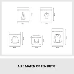 Merkloos Waszakken | Set Van 5 Waszakjes Met Rits - Waszak - Wasnet - Kledingzakjes - BH Was Zakjes - Laundry Bag Set Voor Ondergoed - Kleding - Delicaat Wasgoed - Wasmachine Zakjes - Wasgoed -HG Sales 1200x1199 54