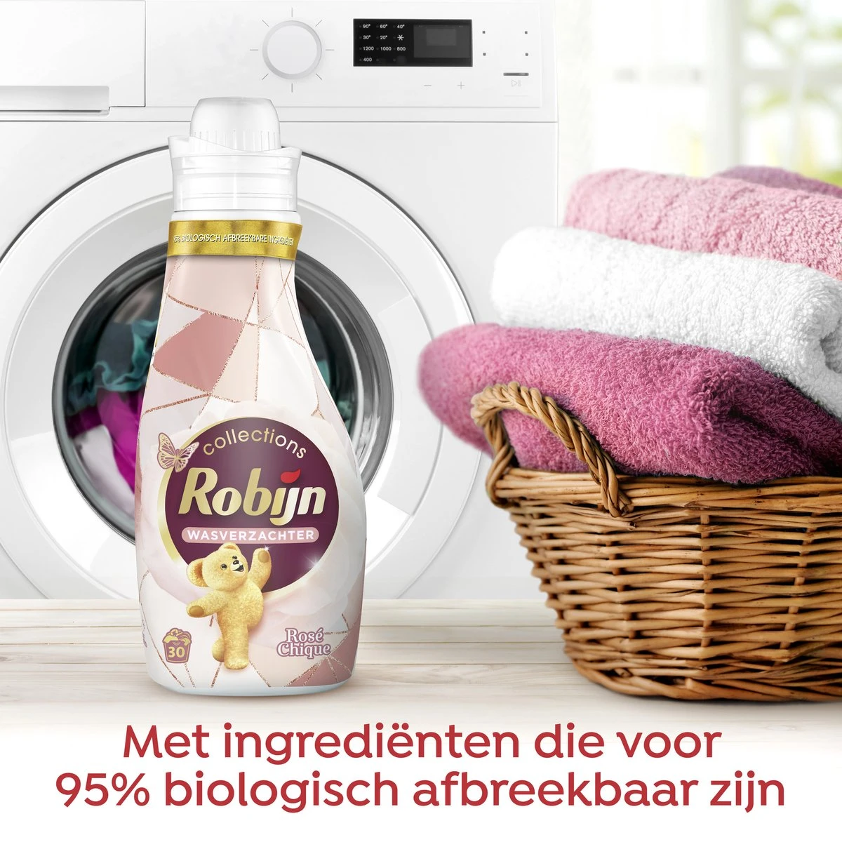Robijn Collections Rosé Chique Wasverzachter - 8 X 30 Wasbeurten - Voordeelverpakking 4 Robijn Collections Rosé Chique Wasverzachter - 8 X 30 Wasbeurten - Voordeelverpakking - Afbeelding 4
