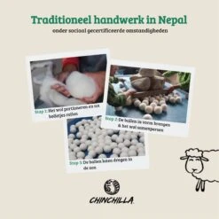 Merkloos Chinchilla® Drogerballen XXL - Set Van 6 Stuks - Herbruikbare Wasdrogerballen - Droogballen - Energiebesparing - Drogerballen Voor Wasdrogers - Wasbollen -HG Sales 1200x1200 1411