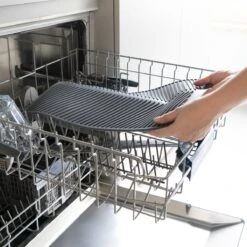 Navaris Siliconen Droogmat Met Afvoer - Aanrecht Droogmat Voor Afwas, Borden, Bestek, Glazen - Grijs -HG Sales 1200x1200 1472